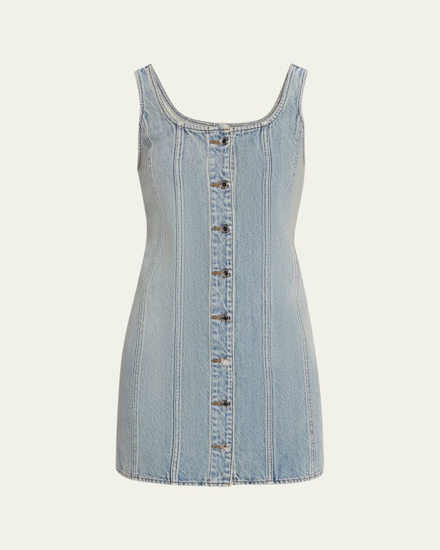 Laney Sleeveless Denim Mini Dress